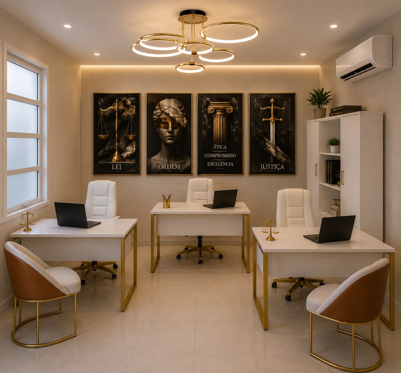 Ambiente de trabalho das advogadas
